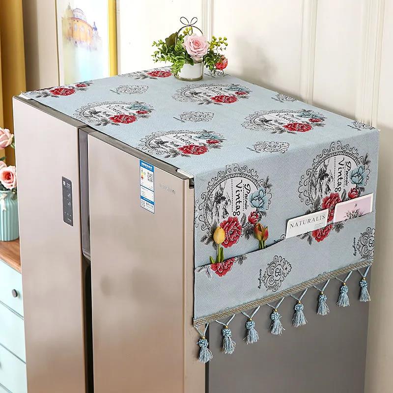 Refrigerator Dust Cover Dust Cloth Cover Cloth Protective Cover Washing Machine Household Appliances Universal Cover Towel