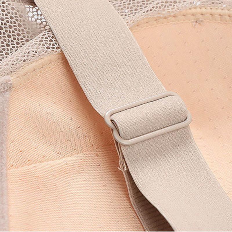Women Lace Mid-mould Cup Gathering No Steel Ring No Restraint Beautiful Back Design Underwear Anti-sagging Upper Support Side Adjustable Bra