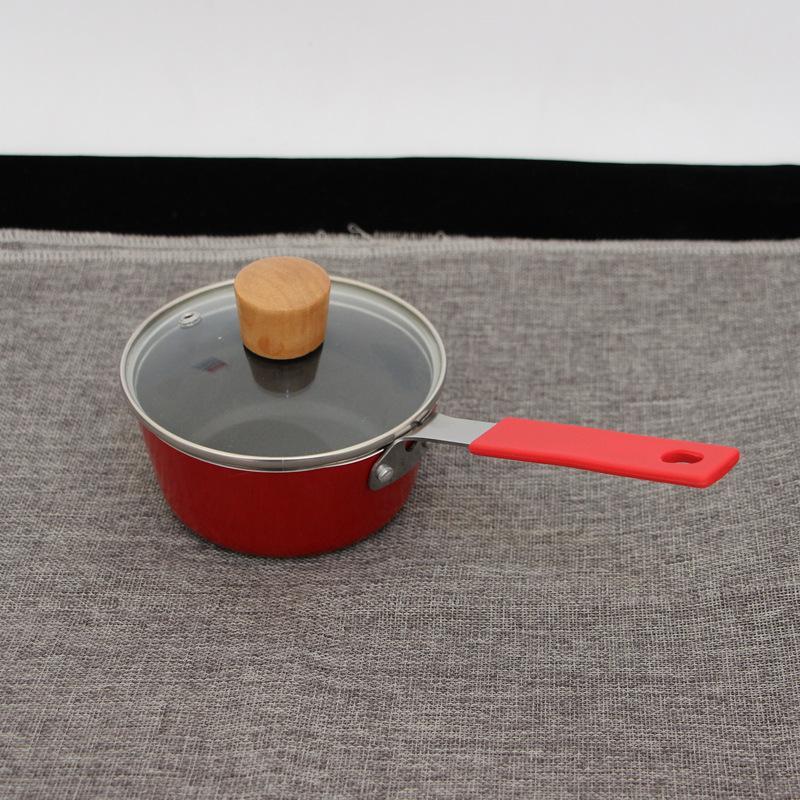 Super Cute Mini Small Baby Non-stick Food Supplement Omelette Pan 12cm Gas Boiling Milk Pan Oil Choking Oil Dripping Pan