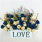 Artificial Flower Artificial Flower Set Hanging Basket Hanging Basket Rose Silk Flower Dining Table Plastic Flower Living Room Interior Decoration