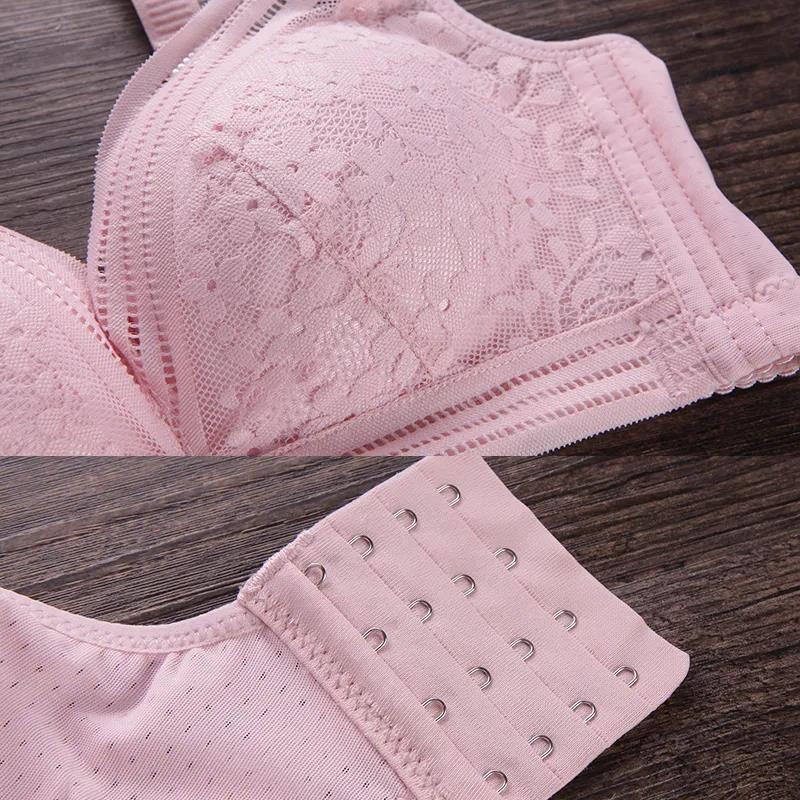 Summer Thin Sexy Lace Without Steel Ring Gather Upper Collection Auxiliary Breast Adjustment Type Women's Underwear Bra