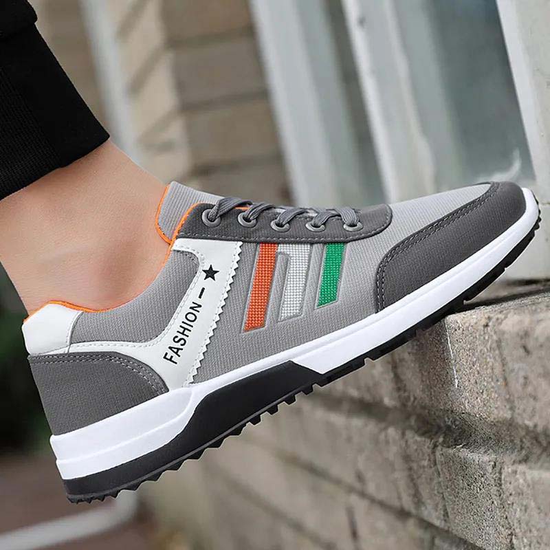 Spring and Autumn Breathable Cloth Shoes All-match Sports Shoes Men's Casual Deodorant Board Shoes Stretch Soles Sports Shoes