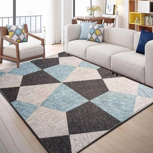Nordic Minimalist Style Geometric Carpet Living Room Modern Sofa Coffee Table Cushion Room Carpet Can Be Customized Machine Wash