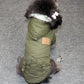 Winter Pet Dog Clothes Cute Warm Dog Puppy Coat with Hood Medium and Small Dog Jackets Chihuahua Bulldog Fur Collar Fleece