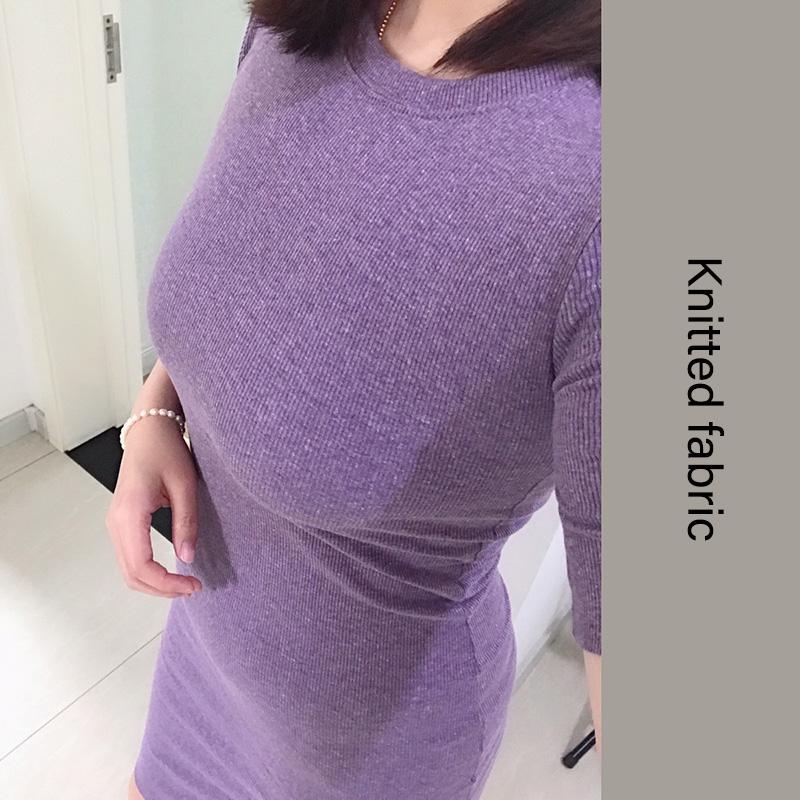 Ladies Sexy Short Sleeves Mid-lengthTight-fitting Stretch-wrapped Hip Skirt Waist Slim Dress