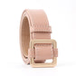 Belts Classic Square Buckle Wide Belts for Women Casual Leather Belt