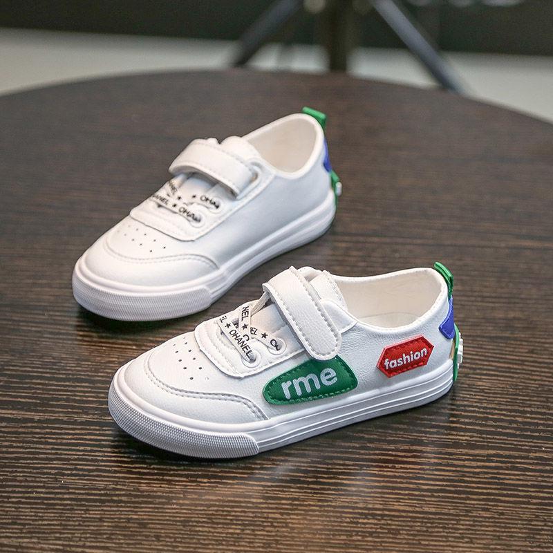 Comfy Kids Genuine Leather 1-9 Years Old Child Sneakers Shoe for Girls Boys Casual Sneakers Shoes SIZE 23-36