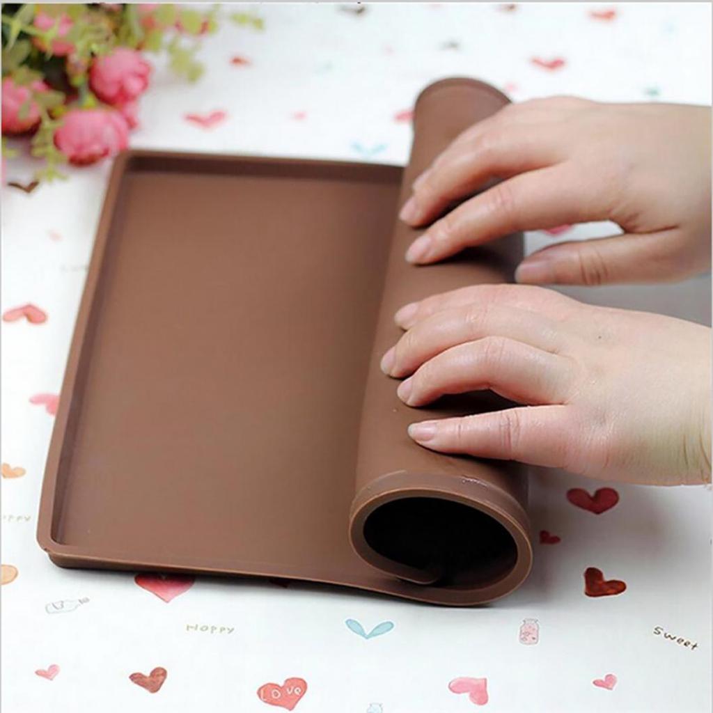 Pastry Tools Soft Swiss Roll Mats Silicone Cake Pan Baking Rug Mat Cake Rolls Molds Kitchen