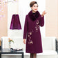 Women's Embroidery Coat Woolen Coat 2019 Autumn Winter Plush Cotton Wool Coat Female Outwear