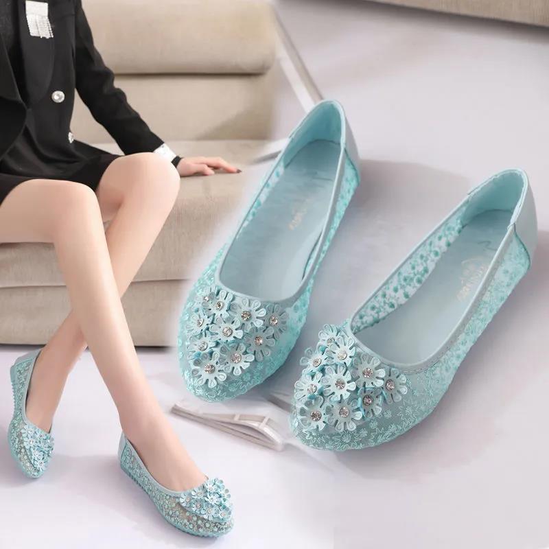 Women's Shoes Summer Sandals Breathable Mesh Single Shoes Shoes Flat Shoes Pedal Peas Shoes Tide