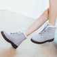 Winter Women's Artificial Plush Sneakers Waterproof Non-slip and Warm High-top Shoes