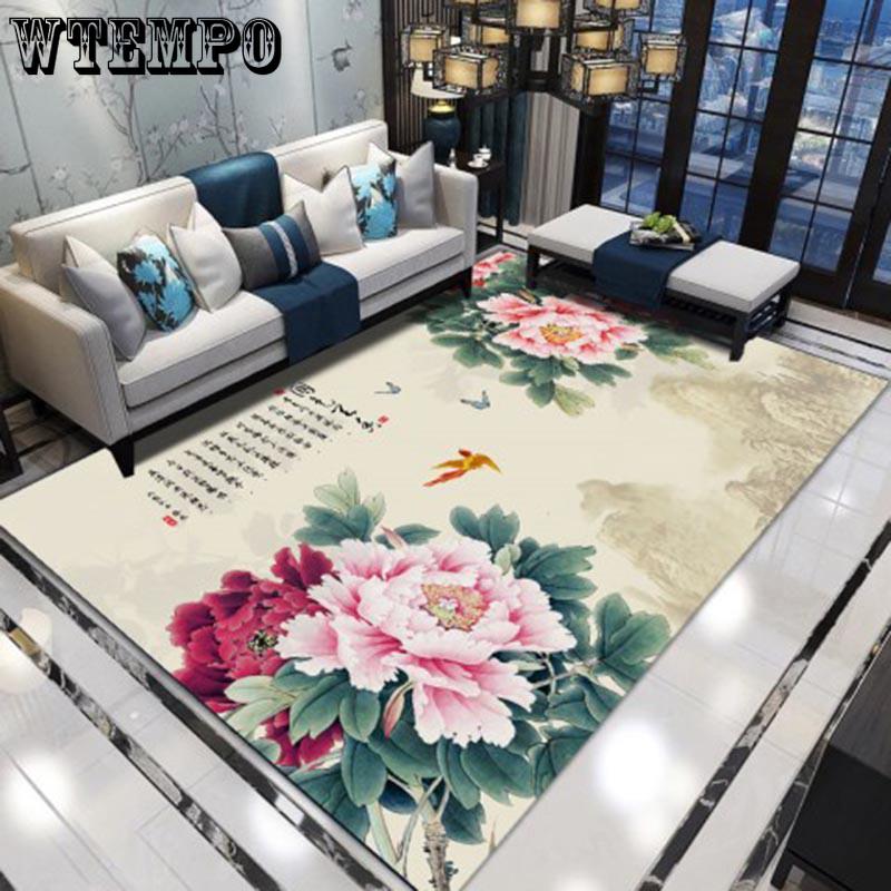 3D Carpets for Living Room Chinese Style Floor Rugs for Bedroom Study Mat Soft Carpet Kids Room Home