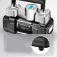 Dual-cylinder High-power Car Air Pump Set Portable Digital Tire Inflator Multi-function Car Pump Cigarette Lighter Head