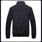 Men's Jacket Spring and Autumn Basic Jacket Korean Casual Stand Collar Baseball Uniform Coat Slim Solid Color Bomber Jacket