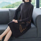 Autumn and Winter Loose Slim Sweater Dress Long Sleeve Large Size Knitted Base Skirt Fashion Casual Women Sweater Dress