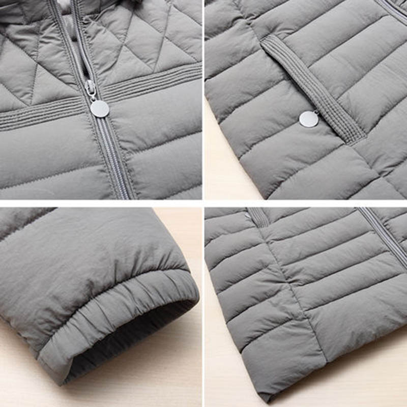 WTEMPO Cotton-padded Jacket Women's Mid-length Slim Padded Jacket Middle-aged Mother Down Padded Jacket