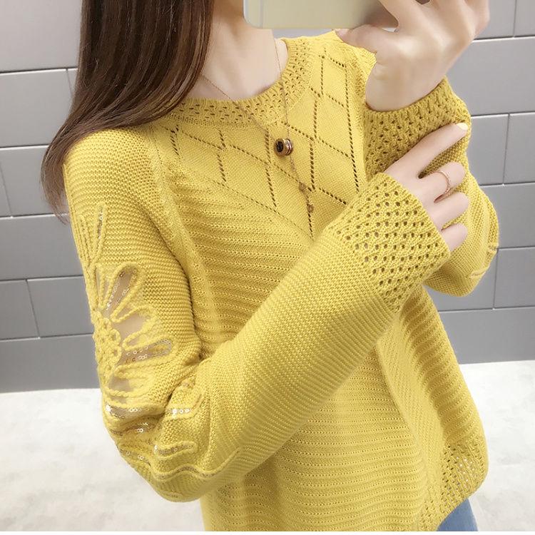 Lady's Fashion Bat Sleeves Women Knitting Pullover Sweater