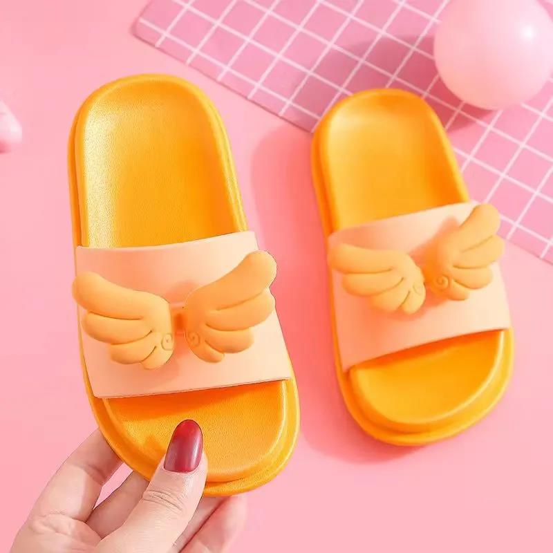 Kids Slippers In Summer Boys and Girls Soft Sole Anti-slip Slippers Indoor Shower Casual Flat  Slippers