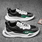 Men Dad Sneakers Platform Leather Mesh Sports Sneakers Lace Up Thick Bottom Trainers Shoes Boys Casual Sneakers Men