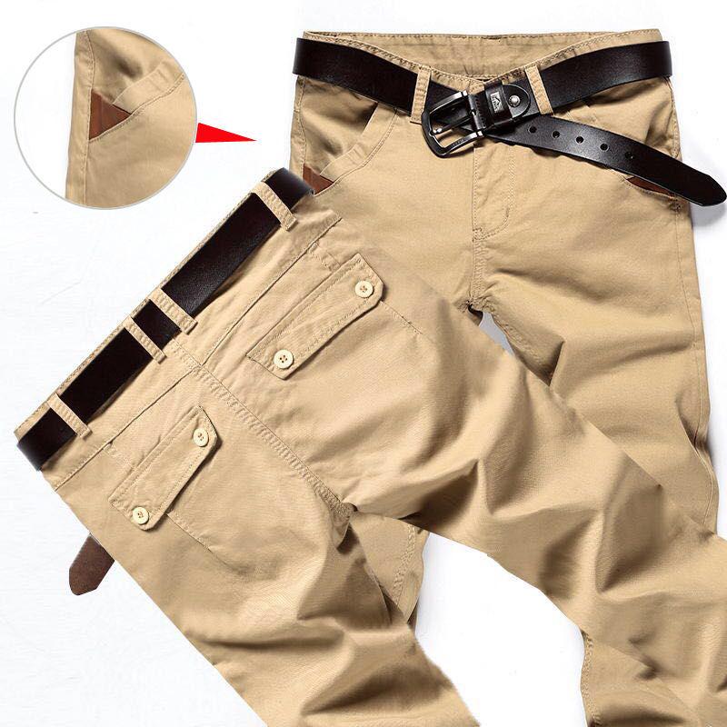 Spring and Summer Casual Pants Men's Slim Straight Overalls Men's Pants Trousers Men's Casual Trousers