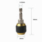 60mm Hex Handle Quick Coupling 6.35mm Change Joint Electric Hand Drill Three Claw Turn 1/4 Inner Hex Self-locking Connecting Rod