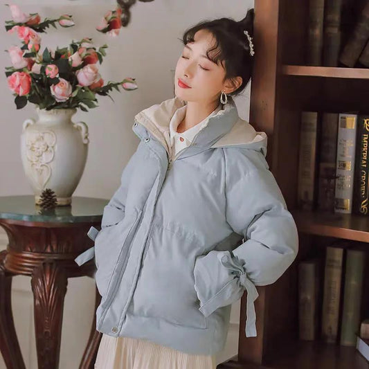Bread Service Girl Student Korean Style Loose Short Padded Jacket Thickened Padded Jacket