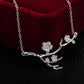 Fashion Ethnic Style Necklace Plum Blossom Branch Necklace Clavicle Chain Flower Ornament