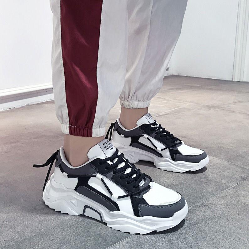 Men's shoes Sports Korean leisure students Wild personality Platform shoes running sneakers