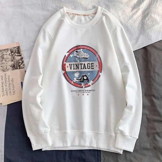 Sweater men's shirt round neck Slim T-shirt spring and autumn long-sleeved men's T-shirt large size