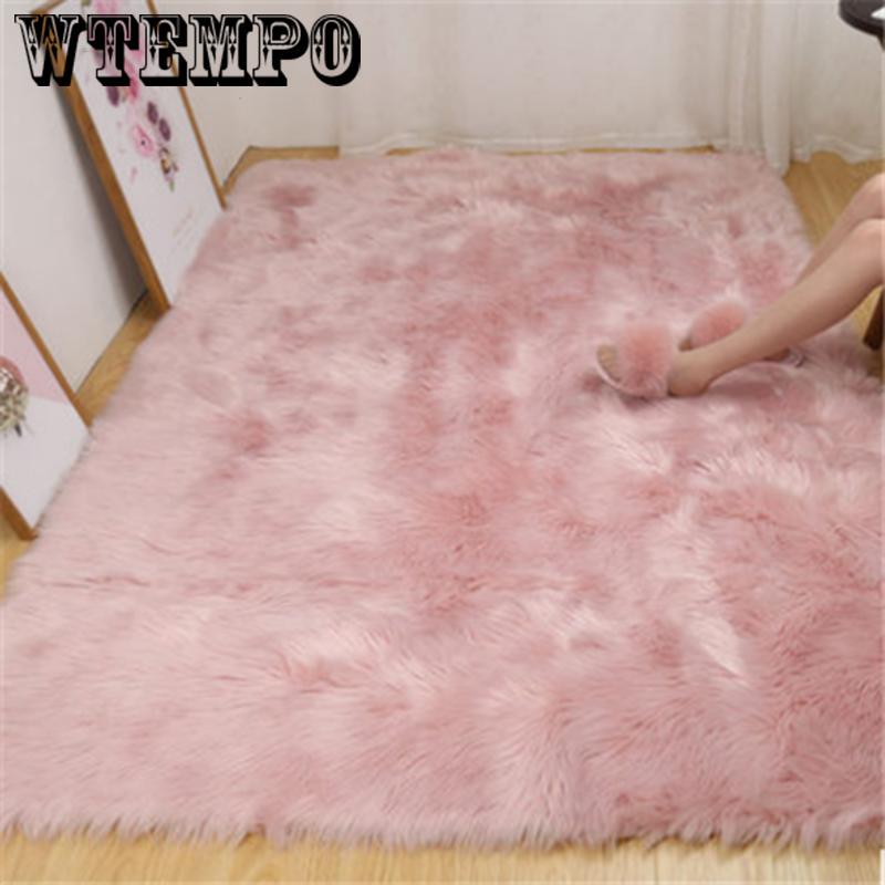 Living room carpet bedroom mat Australian wool blanket sofa blanket plush carpet wool mat
