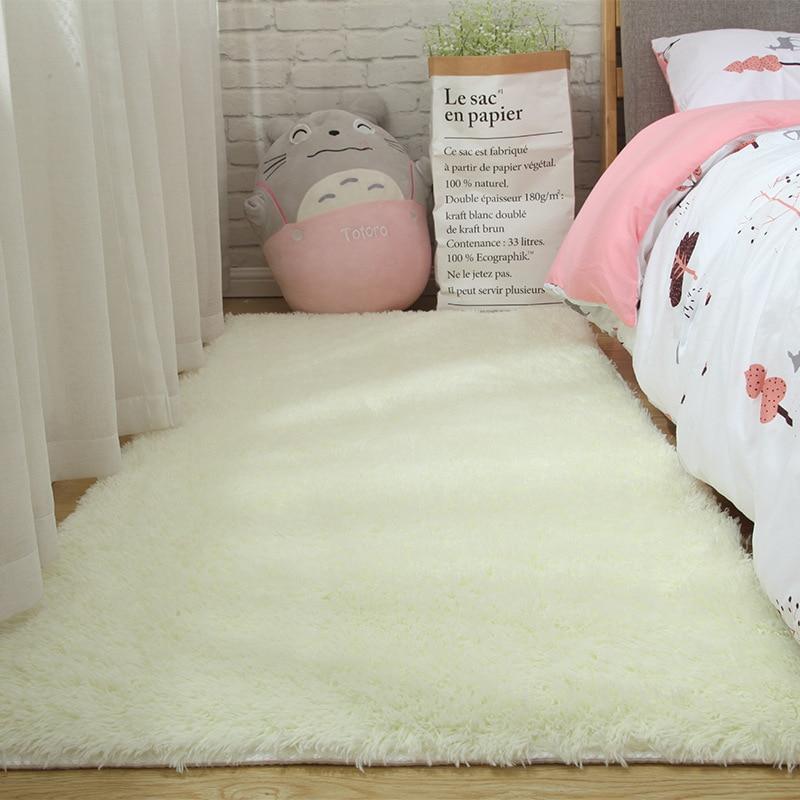 Soft Carpet Living Room Bay Window Homemodern Child Entrance Hall Girl Bedside Long Wire Hairy Nordic Shaggy Large Size Hair Rug