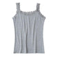 Solid Color Slim Camisole Women's Summer Lace Modal Large Size Outer Wear Bottoming Shirt Top