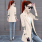 Women's Suit Jacket Spring and Autumn Single Buckle All-match Slim Slimming Jacket Suit Women's Casual Jacket Professional Wear