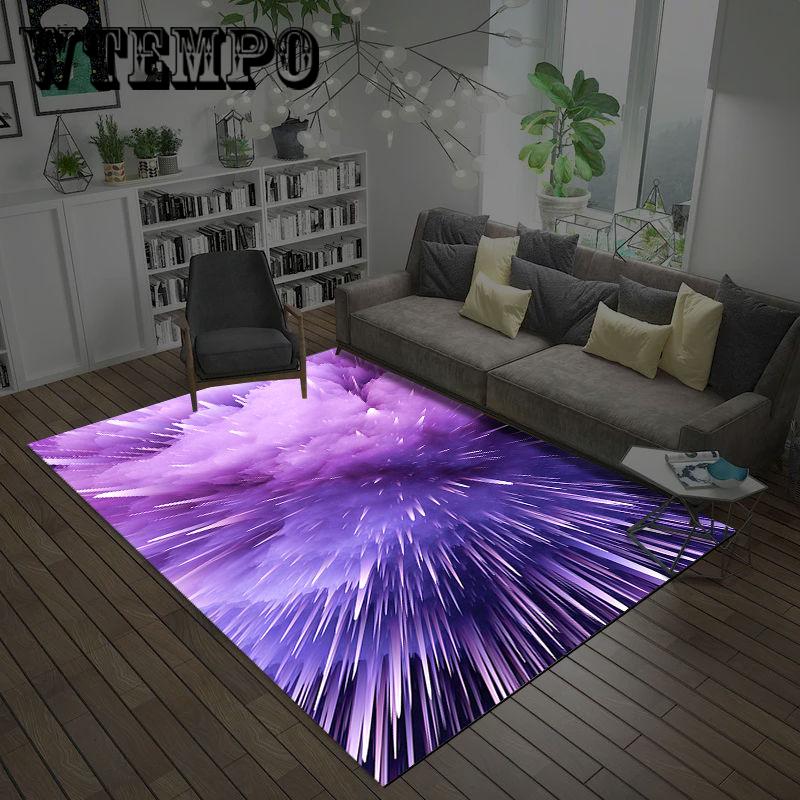 Modern 3D Dream Aesthetic Star Art Carpet Living Room Tea Table Bedside of Bedroom Space Rug