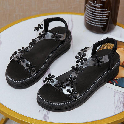 Women's Summer Sandals All-match Thick-soled Height-increasing Shoes Fashion Students Wear Sandals Outside