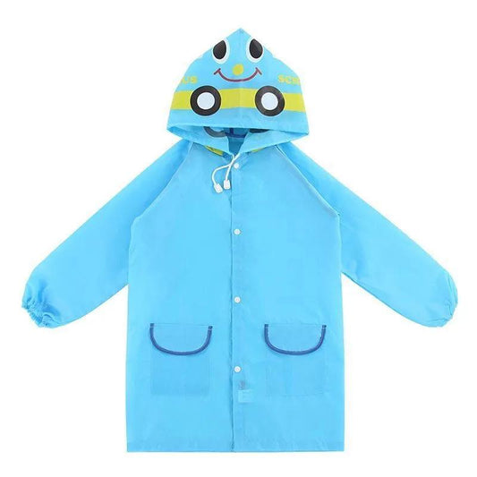 Rain Coat for Kid Pink Red Blue Lovely Waterproof Clothes Children Suit 90-130cm Windbreaker Windproof Hooded cartoon raincoats