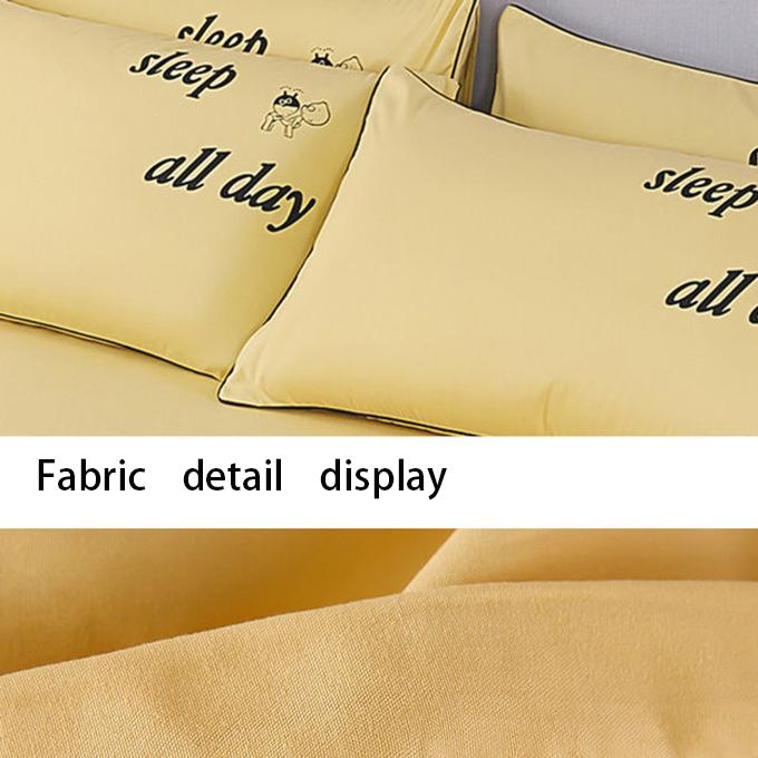 Bedding Three-piece Set One-piece Bed Sheet Two Pillowcases Cotton Sheet Sweat-absorbent and Breathable Single Double Bed Can Be Mechanically Washed