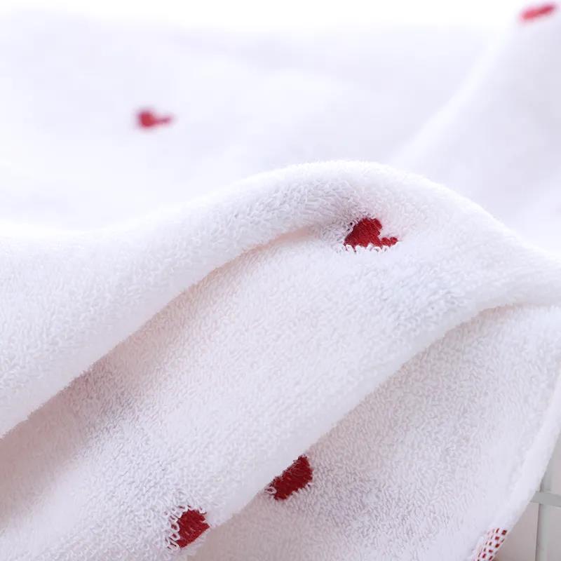 Peach Heart Pure Cotton Bath Towel Hotel Adult Men and Women Home Plus Size Thickening Soft Skin-friendly