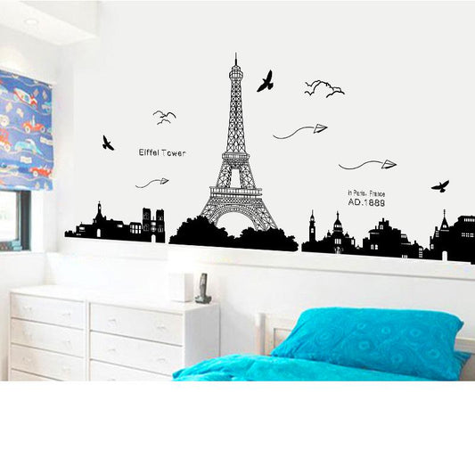 Sticker fashion DIY combination background wall decoration stickers Eiffel Tower