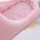 Autumn  Winter Plush Slippers for Men Women Warm Thick-soled Home Cartoon Non-slip Slippers Unisex