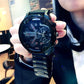 Mens Watches Vintage Clock Bronze Skeleton Automatic Wristwatch Mechanical Self Winding Steel Strap
