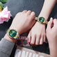 Couple Waterproof Steel Strap Dual Calendar Round Dial Quartz Watch High-end Men Women Jewelry Watch