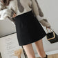 Autumn and Winter Woolen Short Skirt Women's Half-length Skirt A-line Skirt High Waist Large Size Hips
