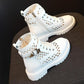 Women's Summer Thin Martin Boots All-match British Style Breathable Single Boots Mesh Cutout Boots