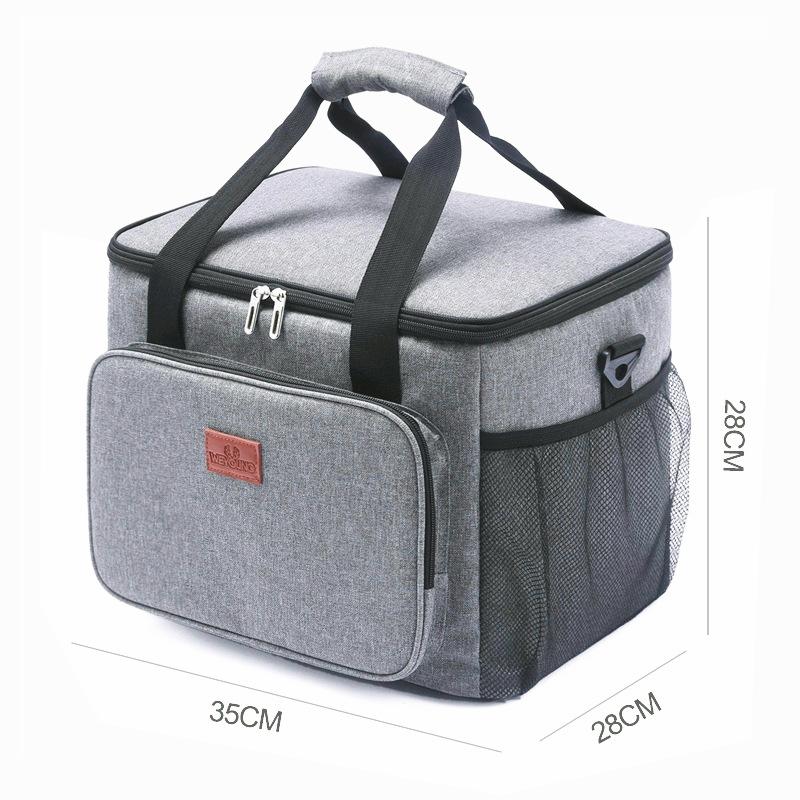 Insulated Thermal Cooler Lunch Box Storage Bag Food Beverage Fruit Fresh Keeping Storage Bag for Outdoor Camping Picnic Beer Cooler Bag
