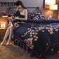 4pcS Soft Floral Print Quilt Duvet Cover  Bed Skirt Wedding Bedspread Full Twin Queen King Size Bed Sheet Mattress Cover Bedsheets