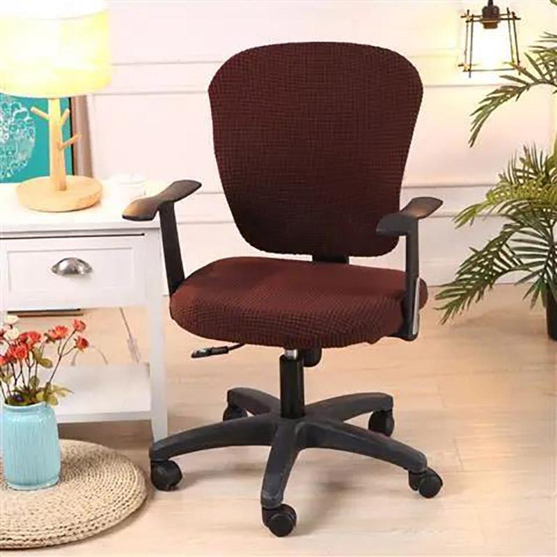 Two-piece Corn Wool Split Chair Cover Computer Office Universal Chair Cover