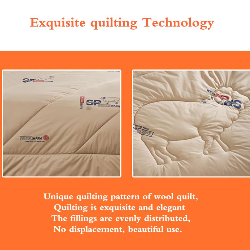 Wool Quilt Thickened Four Seasons Quilt Core Warm Quilt Winter Quilt Single Double Quilt