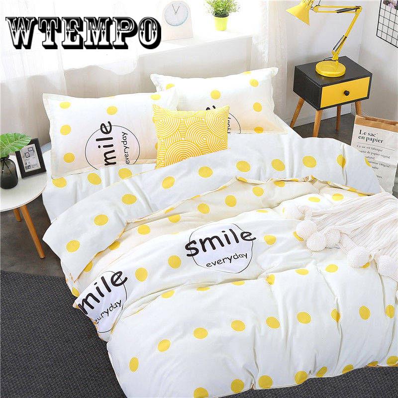WTEMPO Brand Soft Quilt Duvet Cover Bedding Set Bed Linen Double Queen Size Bedclothes