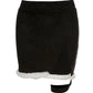 European and American Retro High Waist Thin Package Hip Skirt Female Autumn and Winter Models Plush Black Short Skirt Sexy Leg Ring Skirt